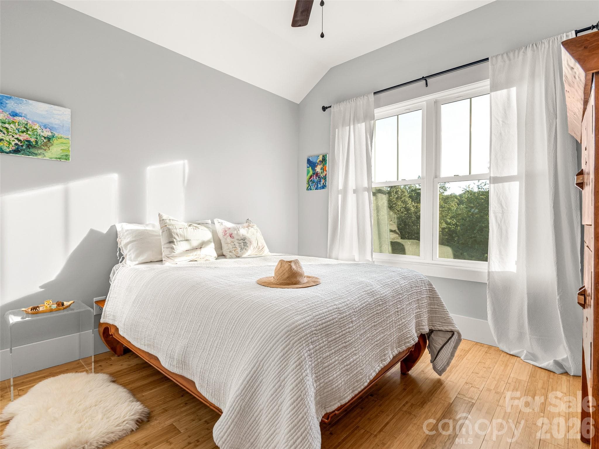 2nd bedroom with beautiful lighting. - 60 Mardell Circle, Asheville