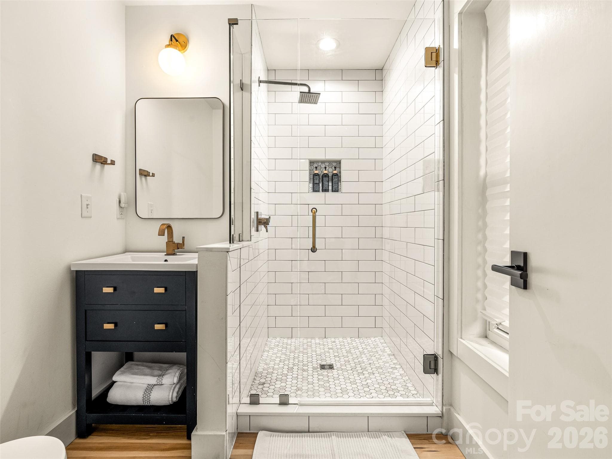 Beautifully finished bathroom. - 60 Mardell Circle, Asheville