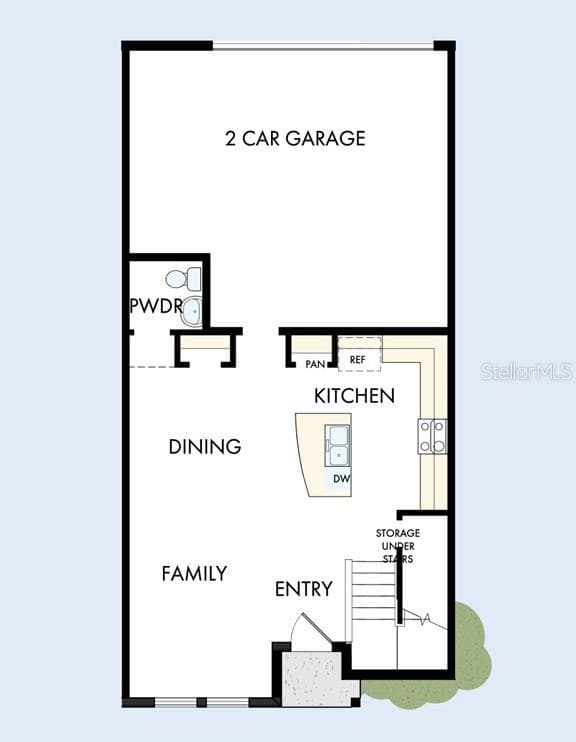 Floor Plan First Floor - 3542 CASPIAN CHERVIL ST, WESLEY CHAPEL