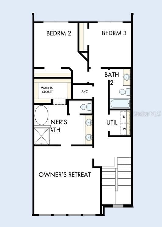 Floor Plan Second Floor - 3542 CASPIAN CHERVIL ST, WESLEY CHAPEL