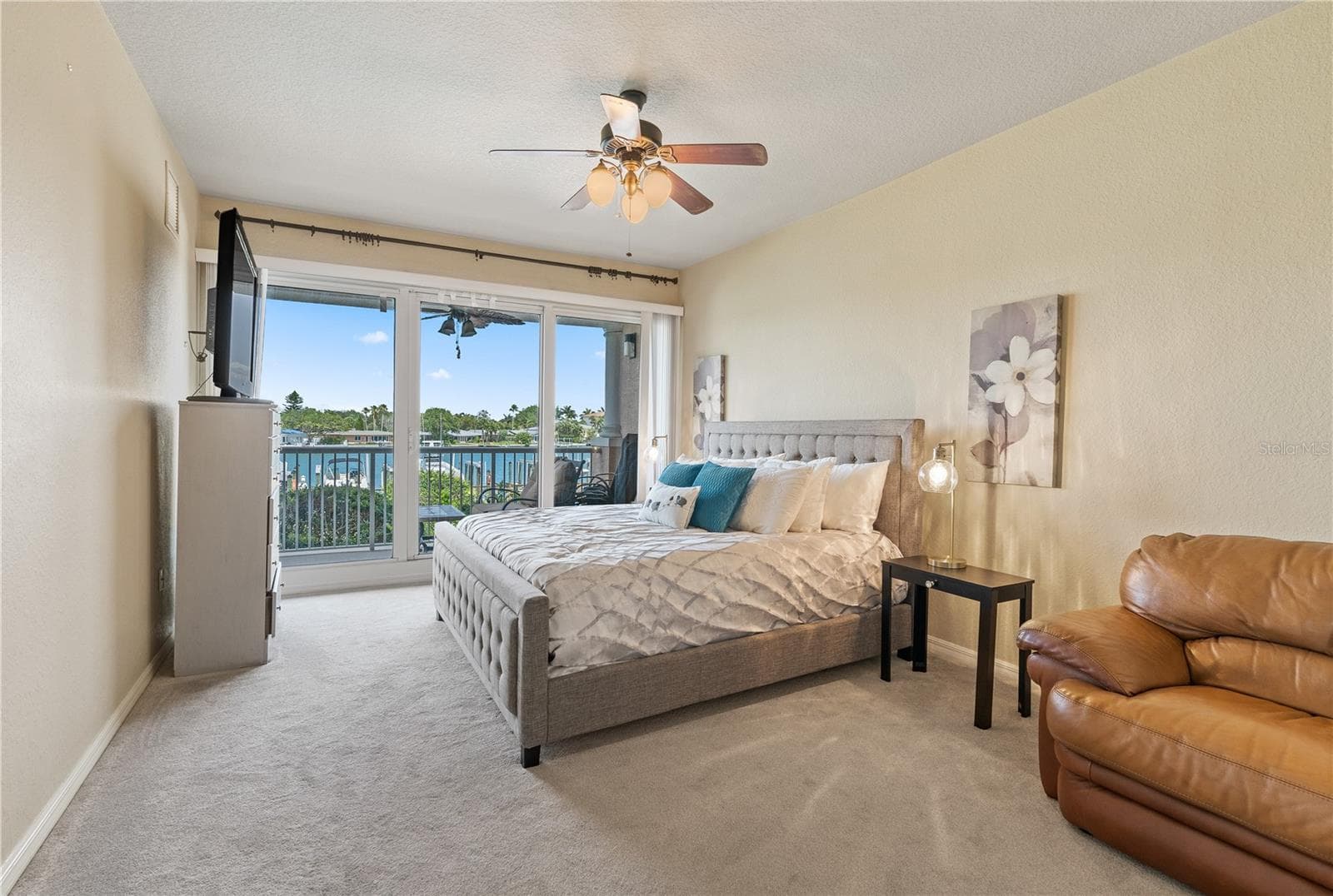 Primary Bedroom With Stunning Morning Sunshine - 3805 GULF BLVD #203, ST PETE BEACH
