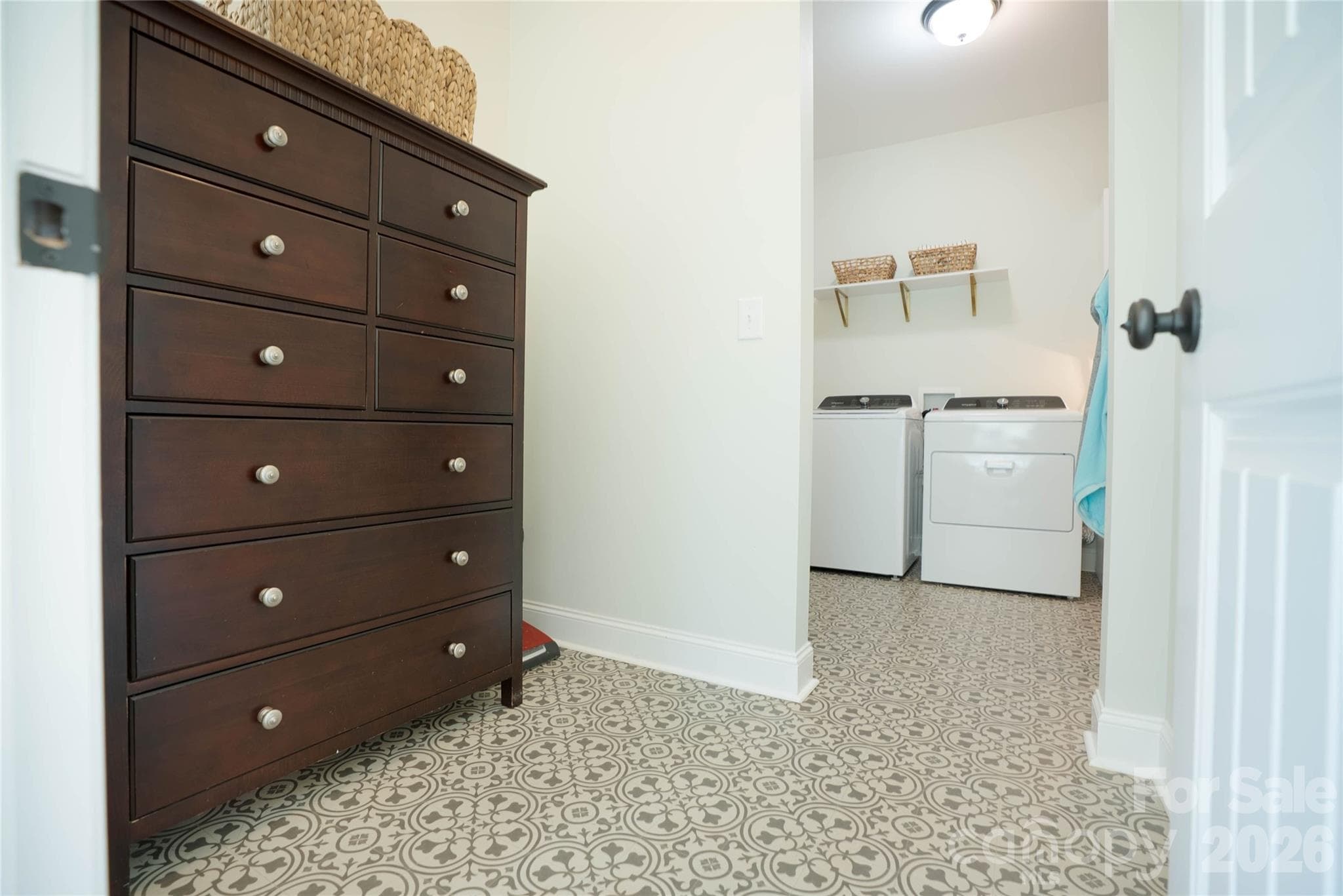 Closet from laundry room leading to second bed/office - 2399 Blackburn Bridge Road, Maiden