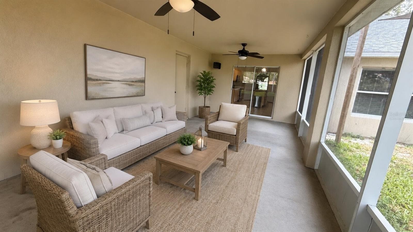 virtually staged patio - 539 GRANITE CIR, CHULUOTA