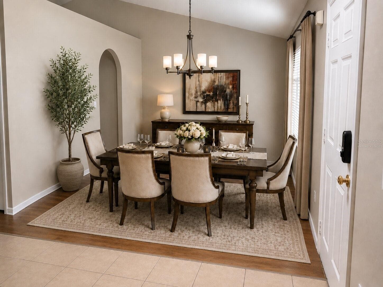 virtually staged - dining room - 539 GRANITE CIR, CHULUOTA