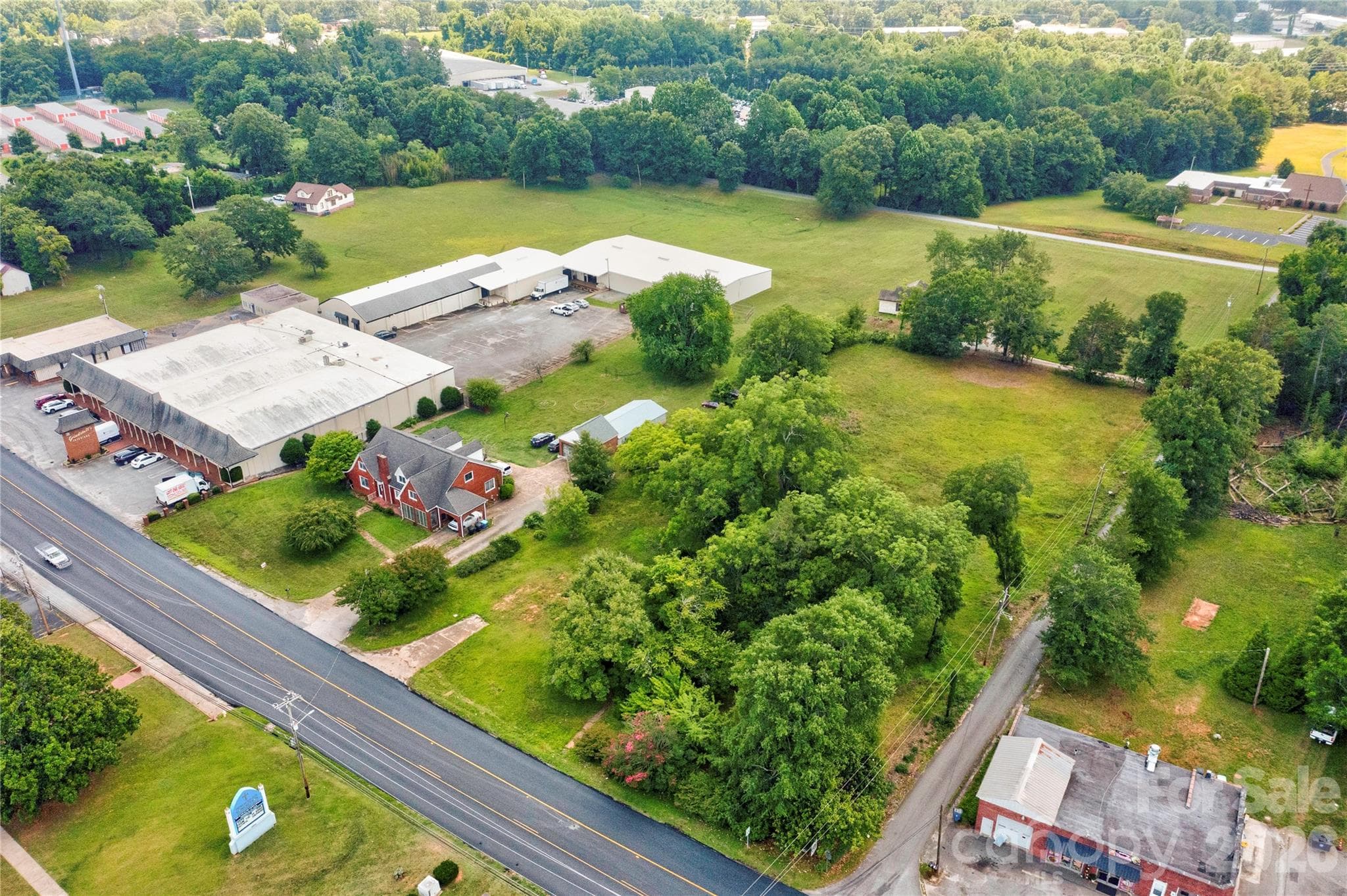 Aerial View - 1033 W Main Street, Forest City
