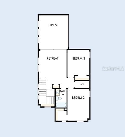 Floor Plan Second Floor - 3074 BONFIRE PATH, ST CLOUD