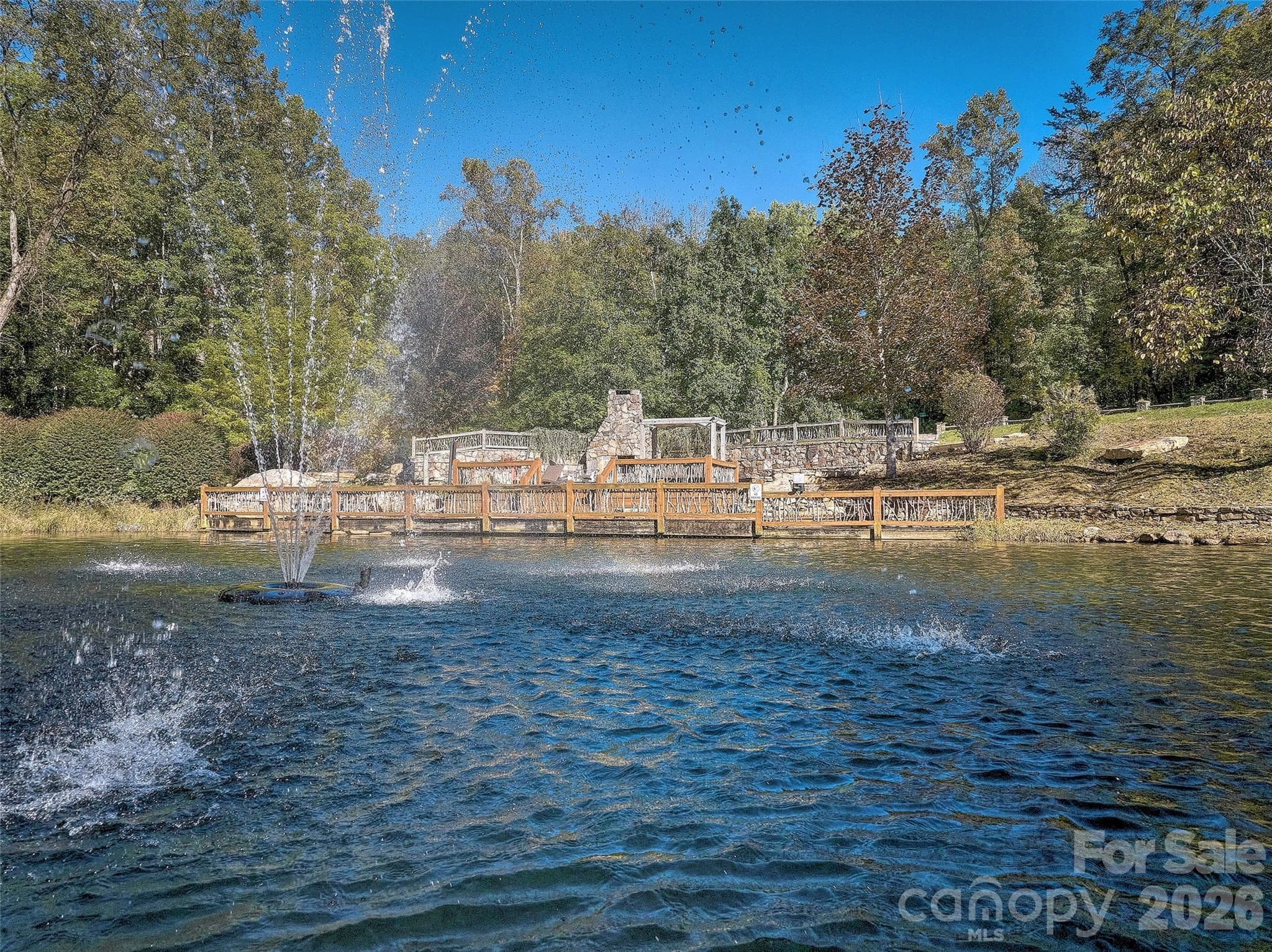 common area pond and relaxation. - 168 Laramie Heights, Andrews
