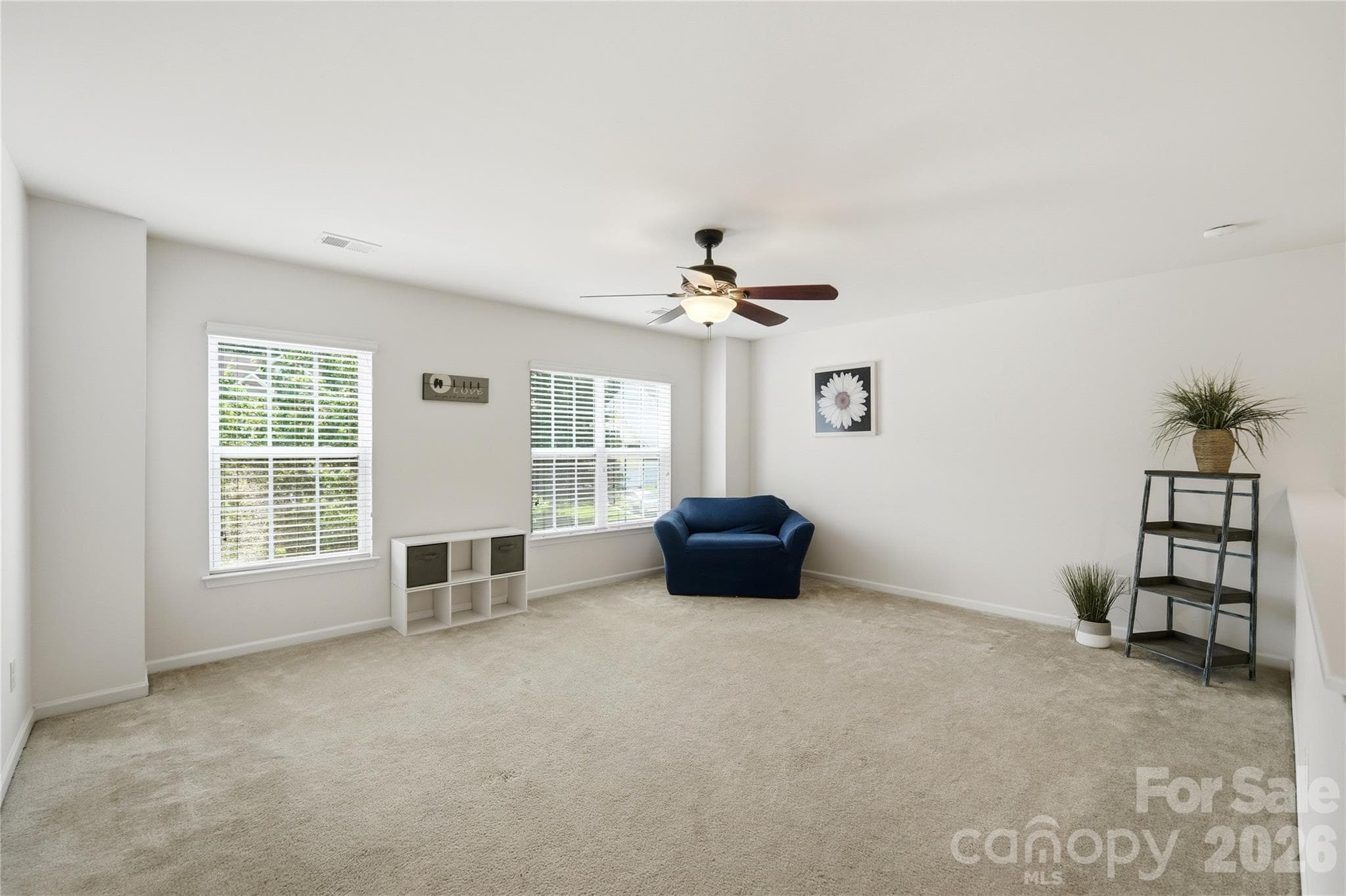 Versatile upstairs loft ready for a home office, playroom, or lounge - Indian Trail