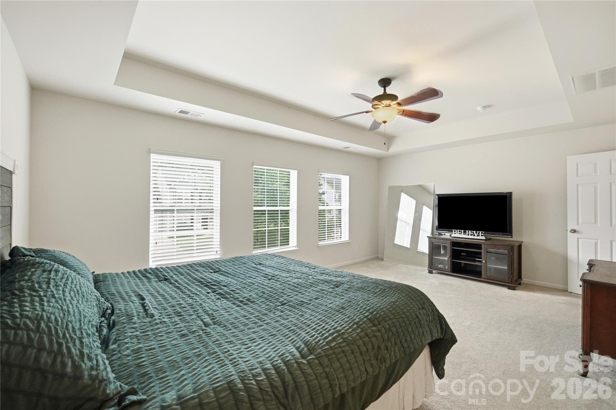 Spacious primary bedroom with space for a sitting area - Indian Trail