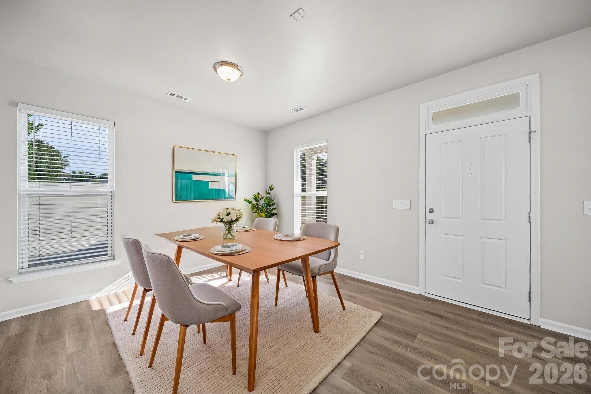 Virtually Staged Dining Area - Huntersville