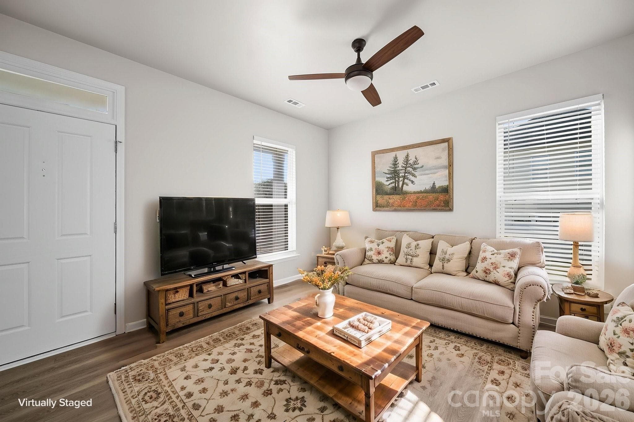 Great Room Virtually Staged - Huntersville