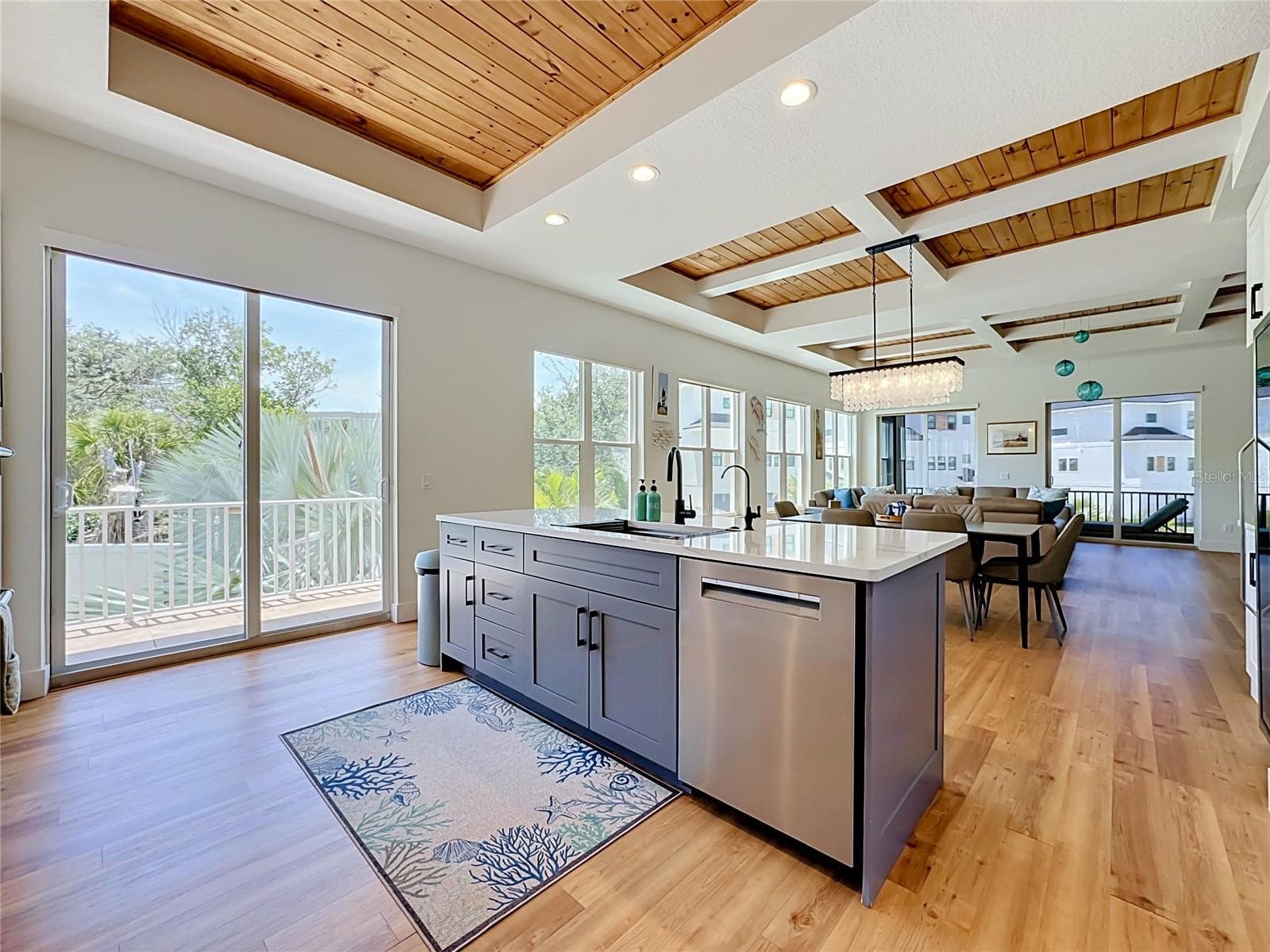 Access down to the pool deck straight from the kitchen - 6925 BOCHI CIR, SARASOTA