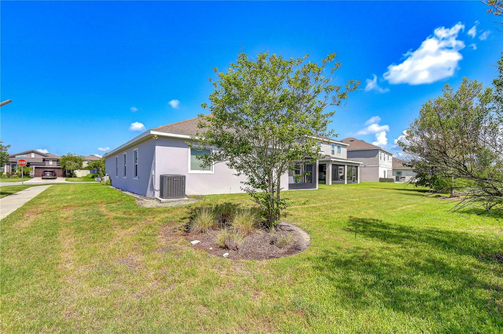 Spacious Backyard with plenty of room to create your own space. - 8325 OLIVE BROOK DR, WESLEY CHAPEL