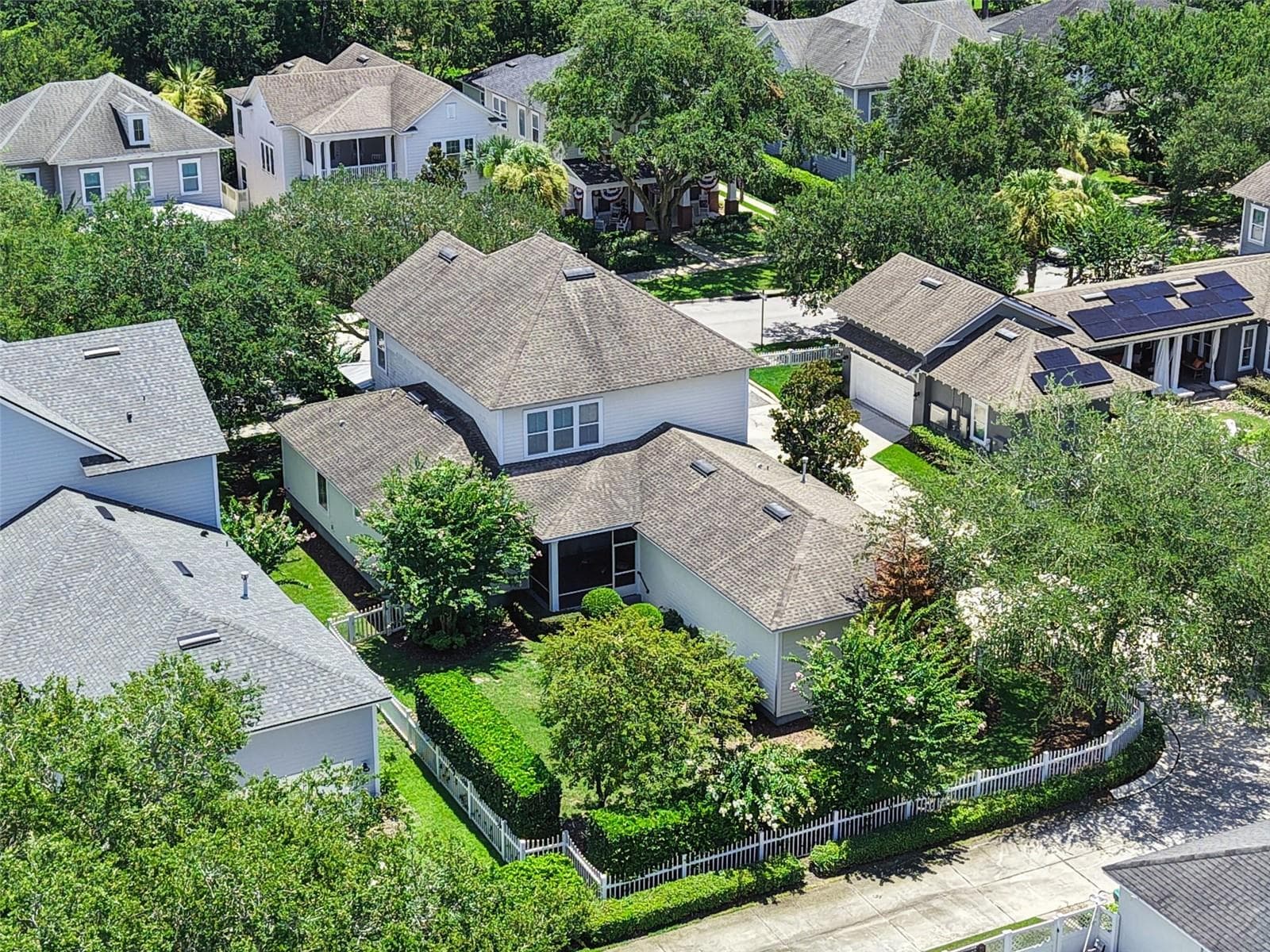 Aerial View of Large Fenced Yard - 844 OAKLAND PARK BLVD, WINTER GARDEN
