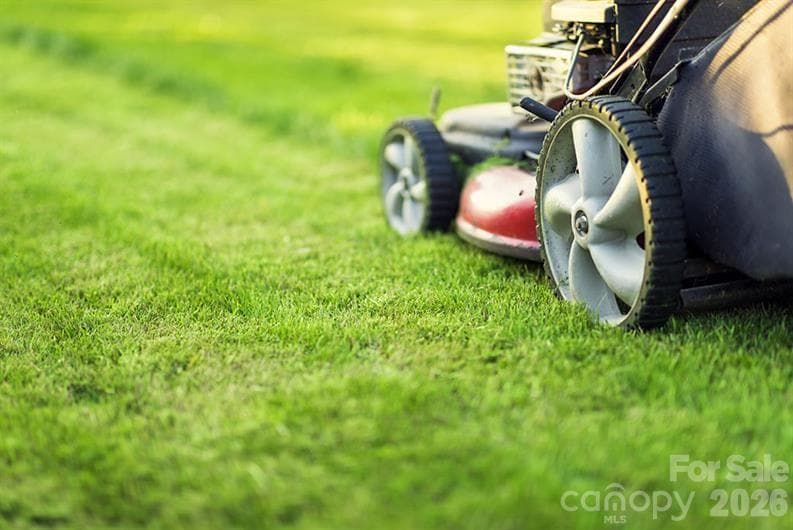 No need to worry about keep up with your lawncare.  It is included in the HOA along with the water and trash pick up! - Charlotte