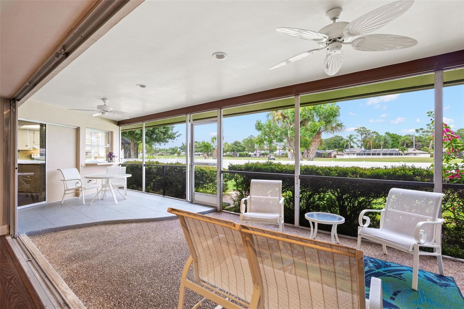 Screened lanai overlooking golf course - 6729 TEQUESTA DR, SEMINOLE