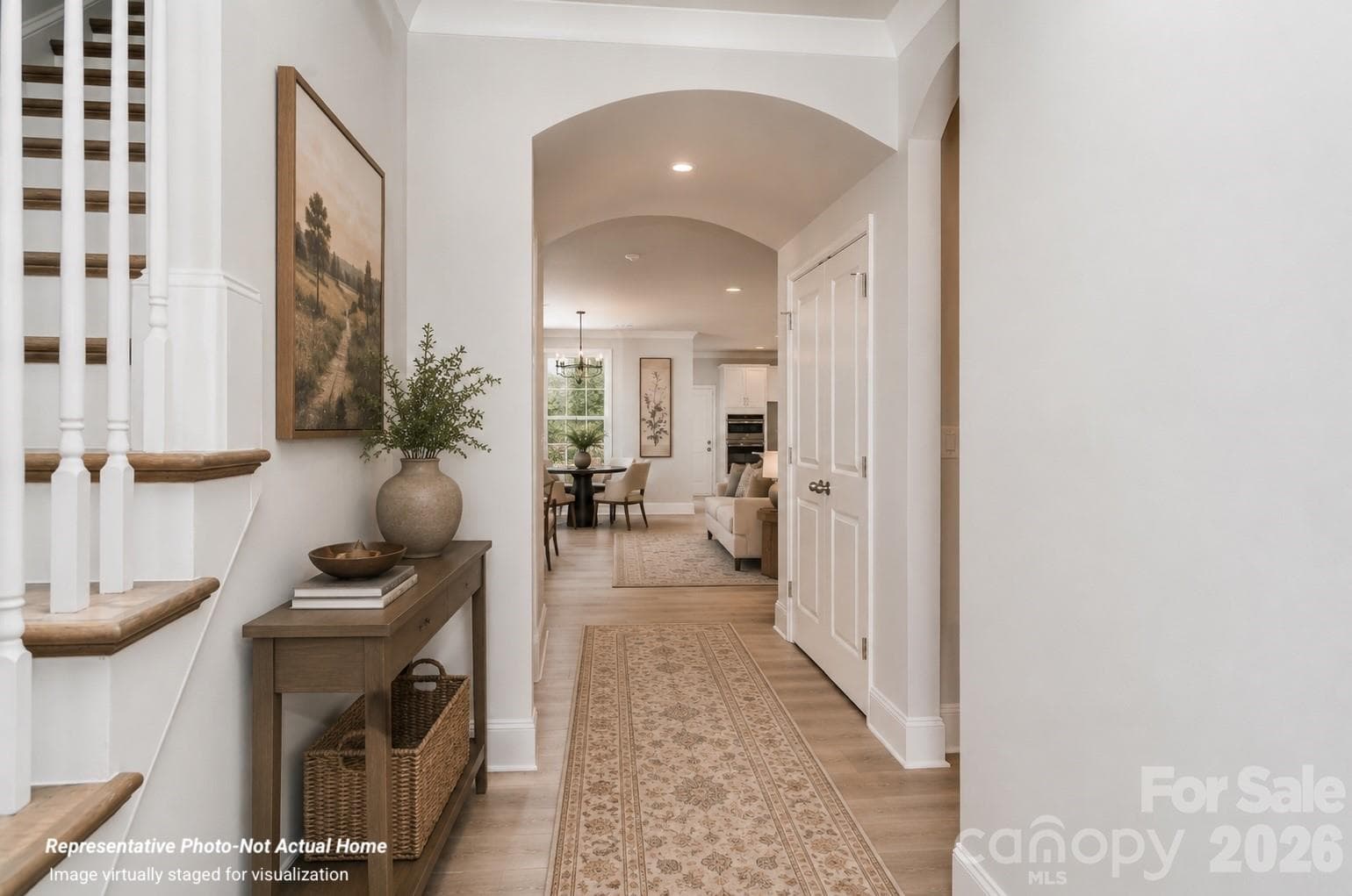 Foyer-Merlot-Virtually Staged - Huntersville