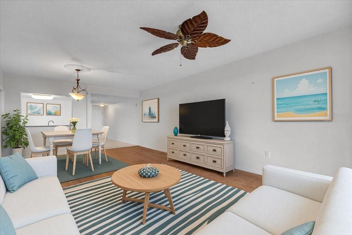 Virtually Staged Living Room - 2625 TERRA CEIA BAY BLVD #103, PALMETTO