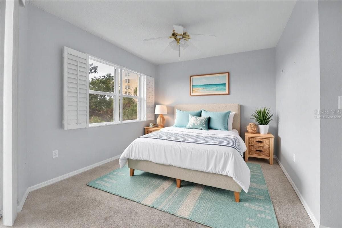 Virtually Staged Primary Bedroom - 2625 TERRA CEIA BAY BLVD #103, PALMETTO