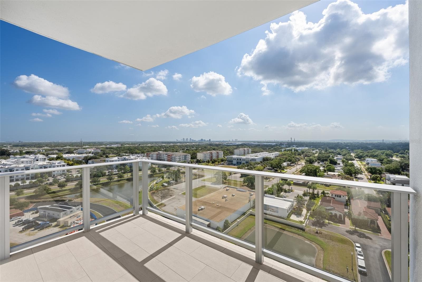 Bedroom 3 Balcony with city views - 5713 BOWEN DANIEL DR. #1506, TAMPA