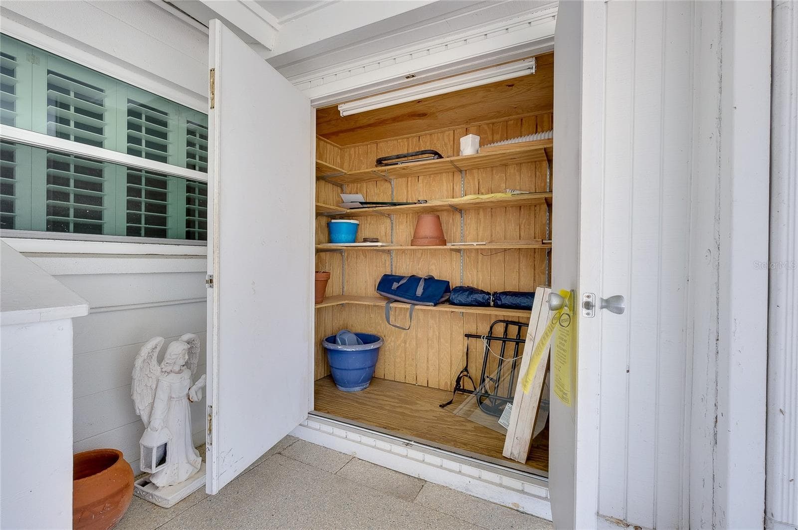 Carport storage area. - 112 THE CORSO #112, VENICE