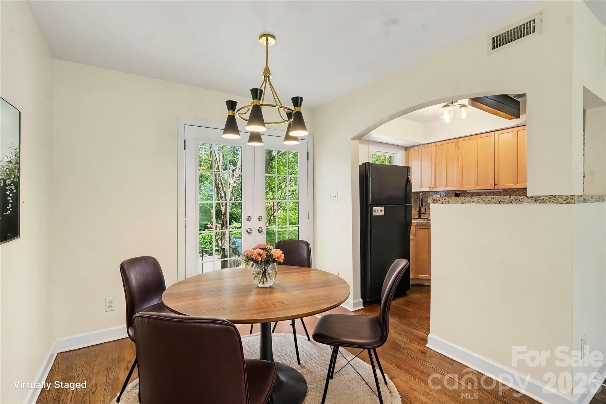 Virtually Staged Dining Area - Charlotte