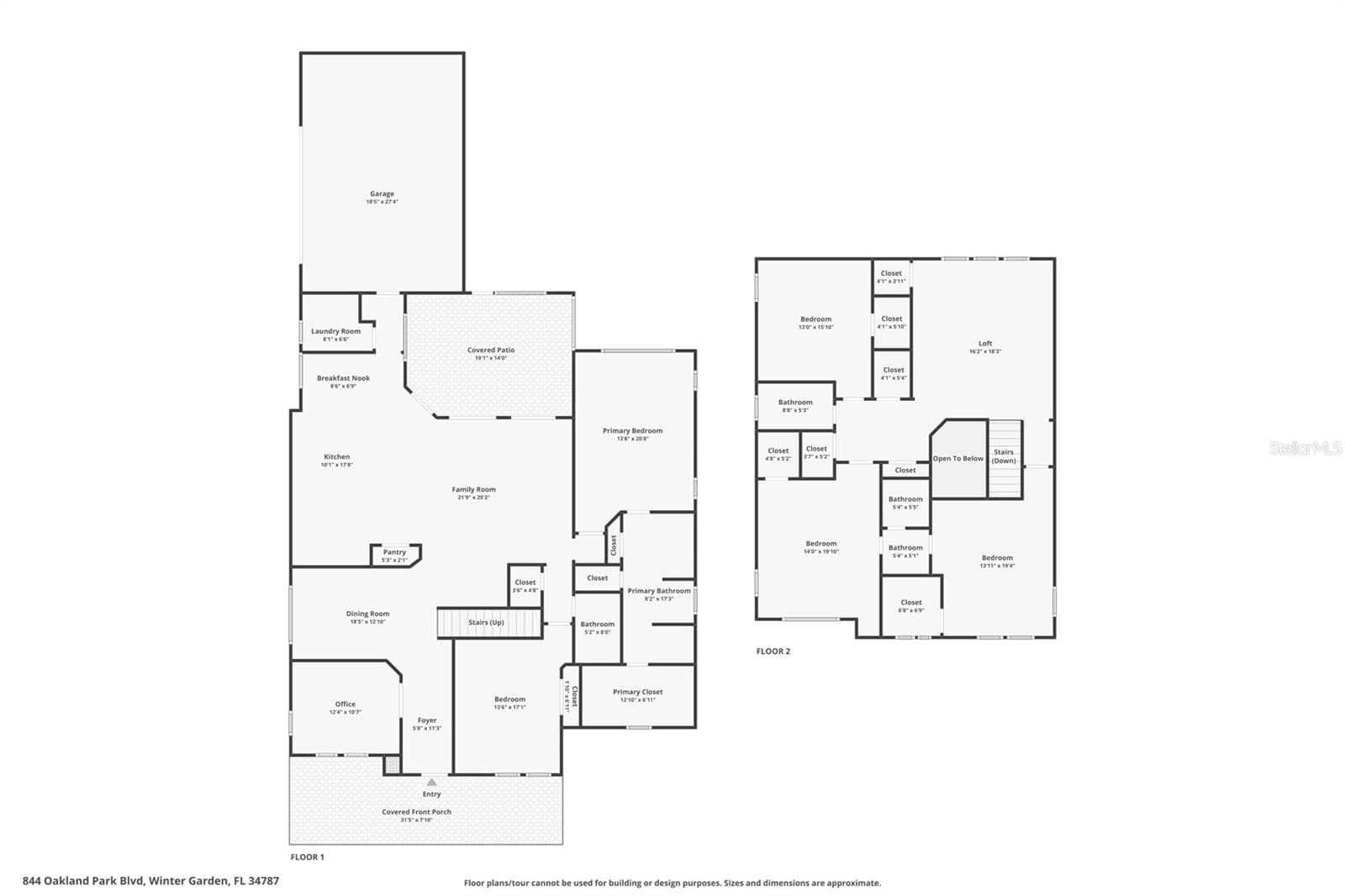 Floorplan - 844 OAKLAND PARK BLVD, WINTER GARDEN