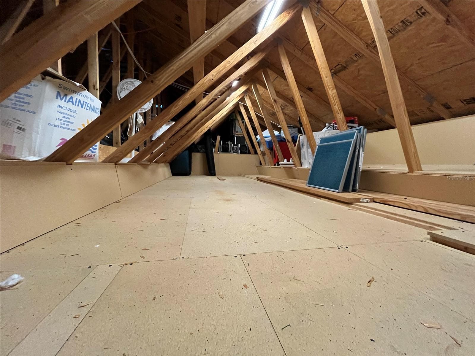 Attic with flooring for easy storage! - 11121 LEMAY DR, CLERMONT