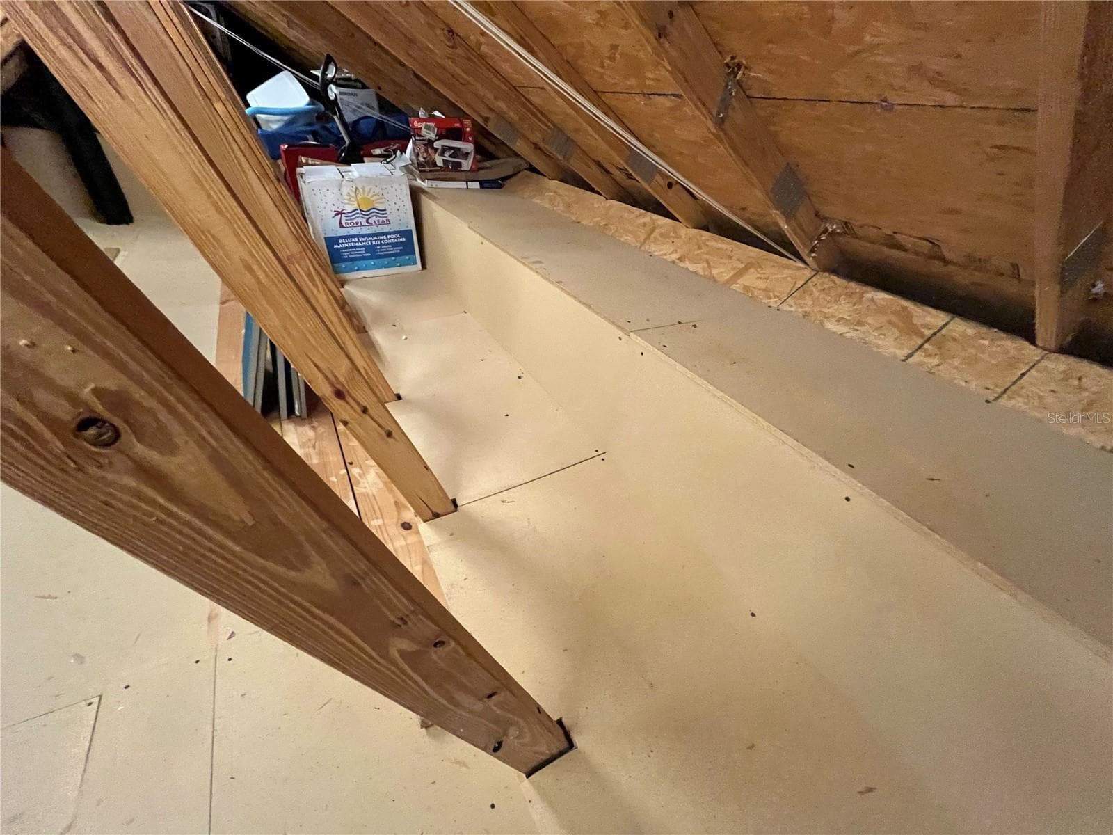 Attic with flooring for easy storage! - 11121 LEMAY DR, CLERMONT