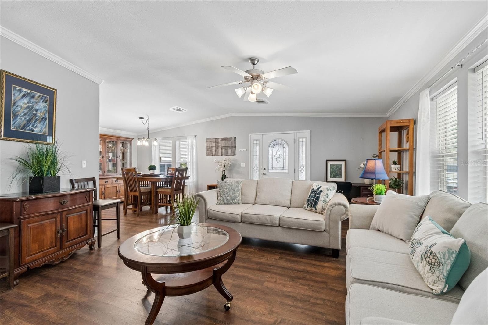 Living room and Dining room combo - 9790 66TH ST N #252, PINELLAS PARK