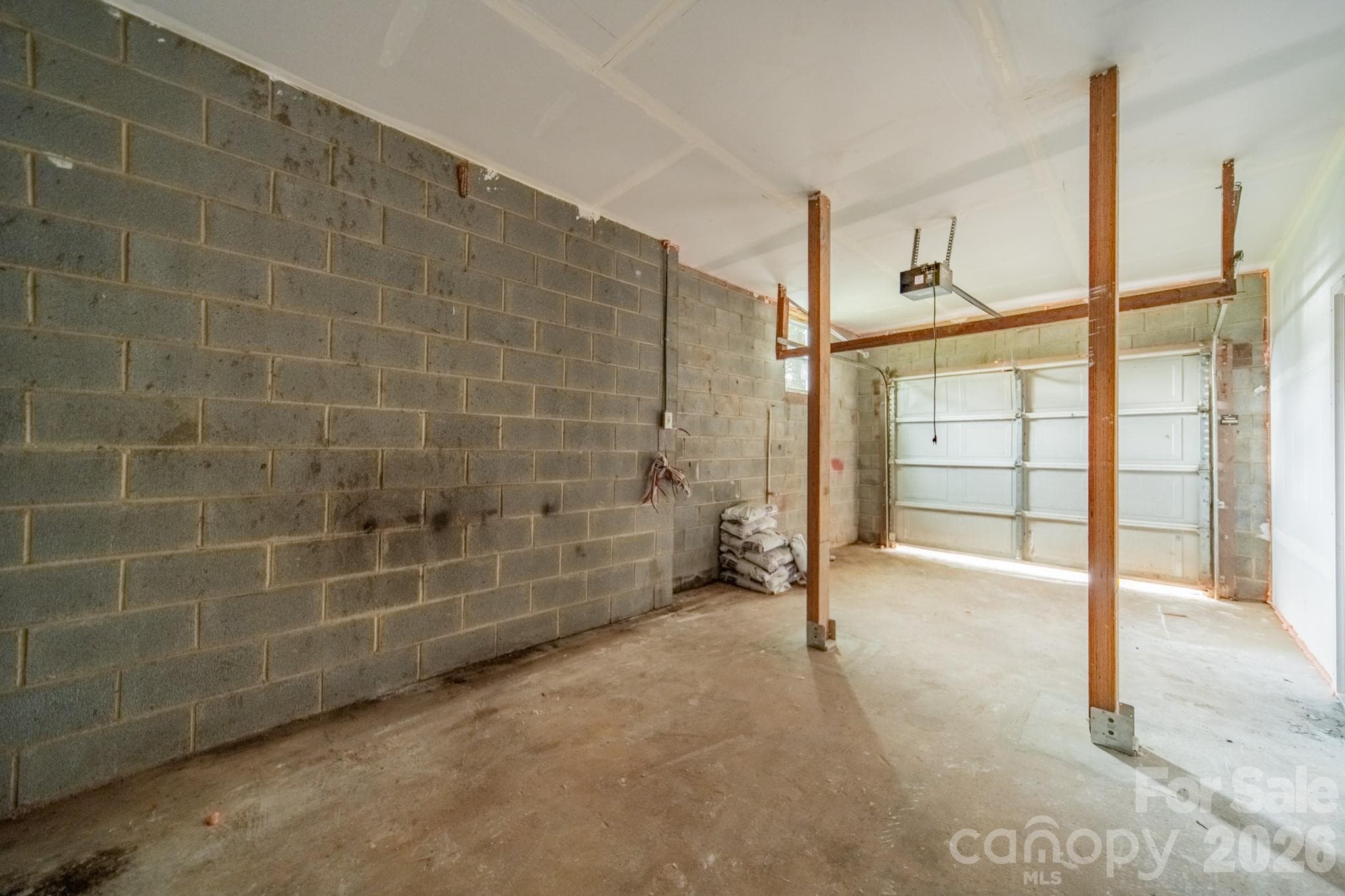 Basement Garage Door Storage area completly enclosed - Newton