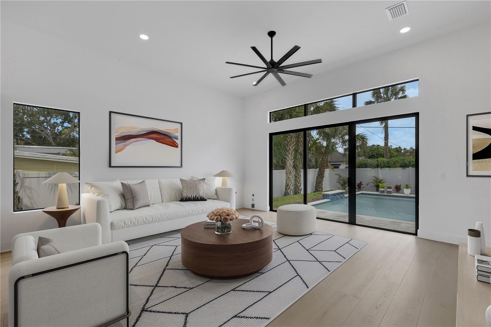 Staged Living Room - 2069 HIBISCUS ST, SARASOTA