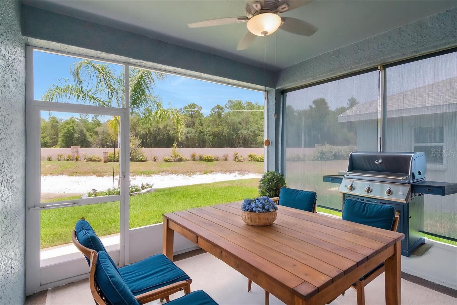 Screened and Covered Lanai Virtually Staged - 10029 BROOKDALE DR, NEW PORT RICHEY
