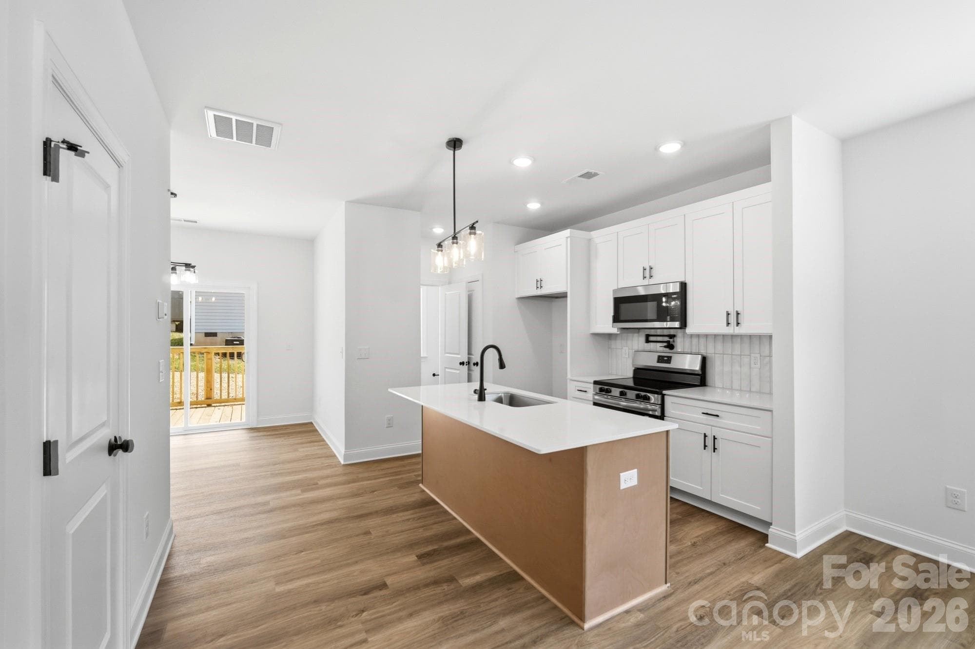 View of the Kitchen - Hickory