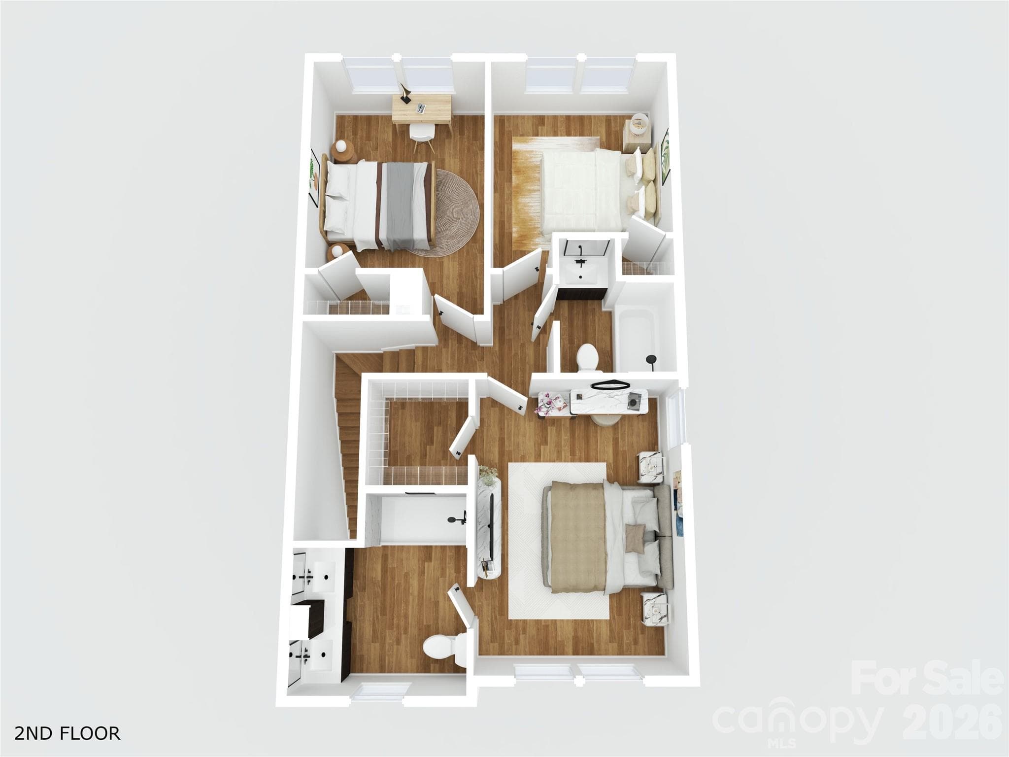 Upper Level Floor Plan - 116 7th Avenue SE, Hickory