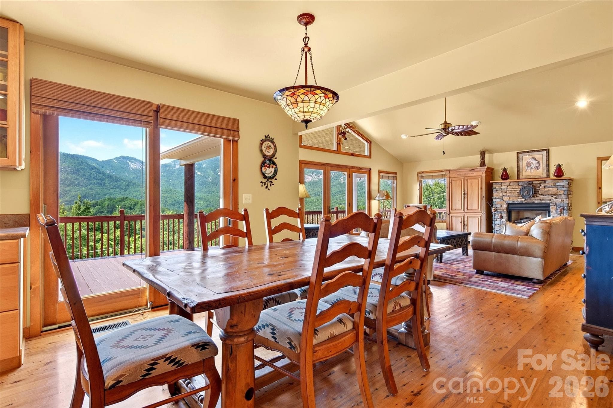 Enjoy watching sunsets over the supper meal - 227 Sidney Lanier Drive, Lake Lure