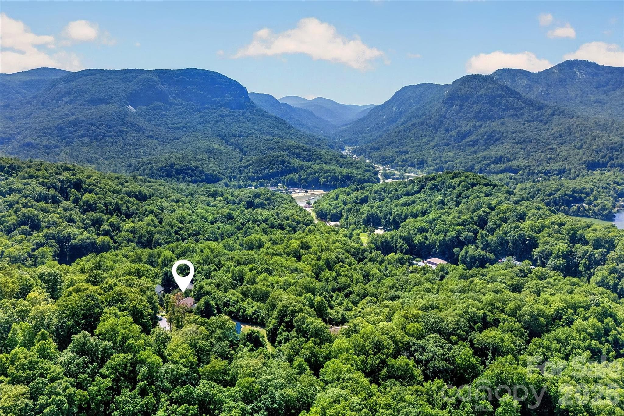 Looking towards Lake Lure Beach, Chimney Rock, Hickory Nut Gorge - 227 Sidney Lanier Drive, Lake Lure