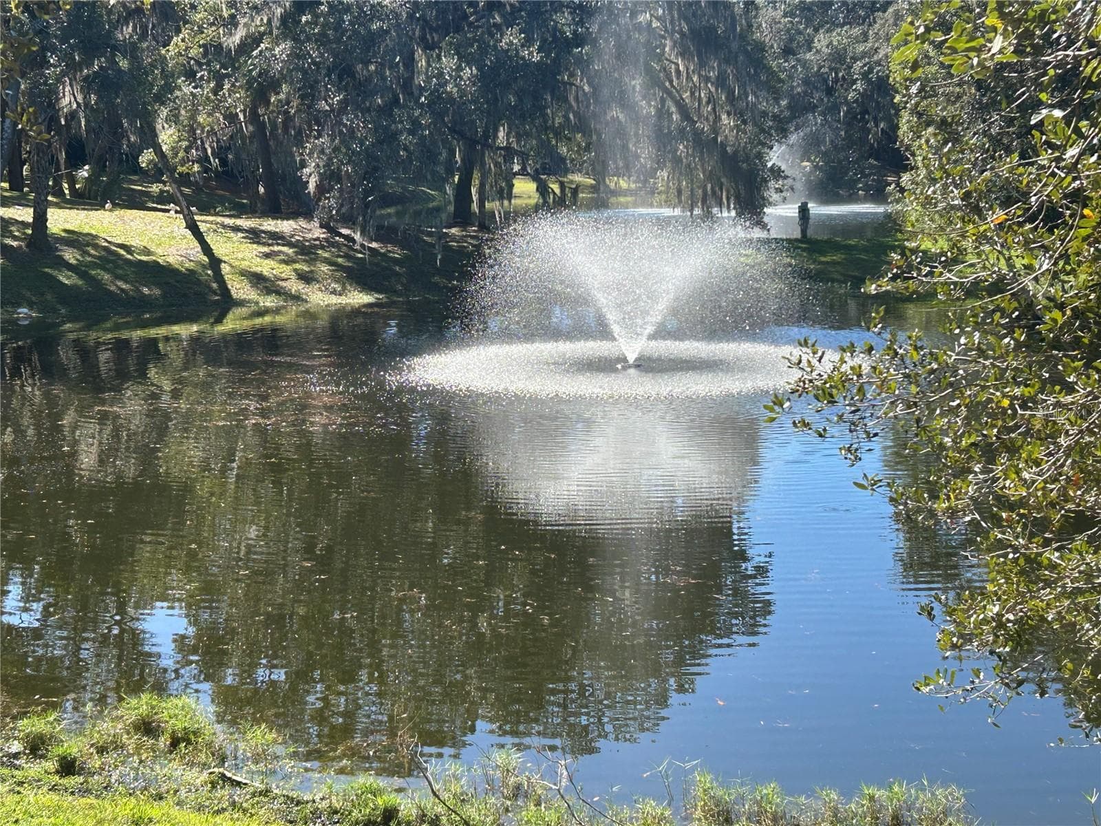 Pond with water feature - 906 VILLAGE GREEN RD, DELAND