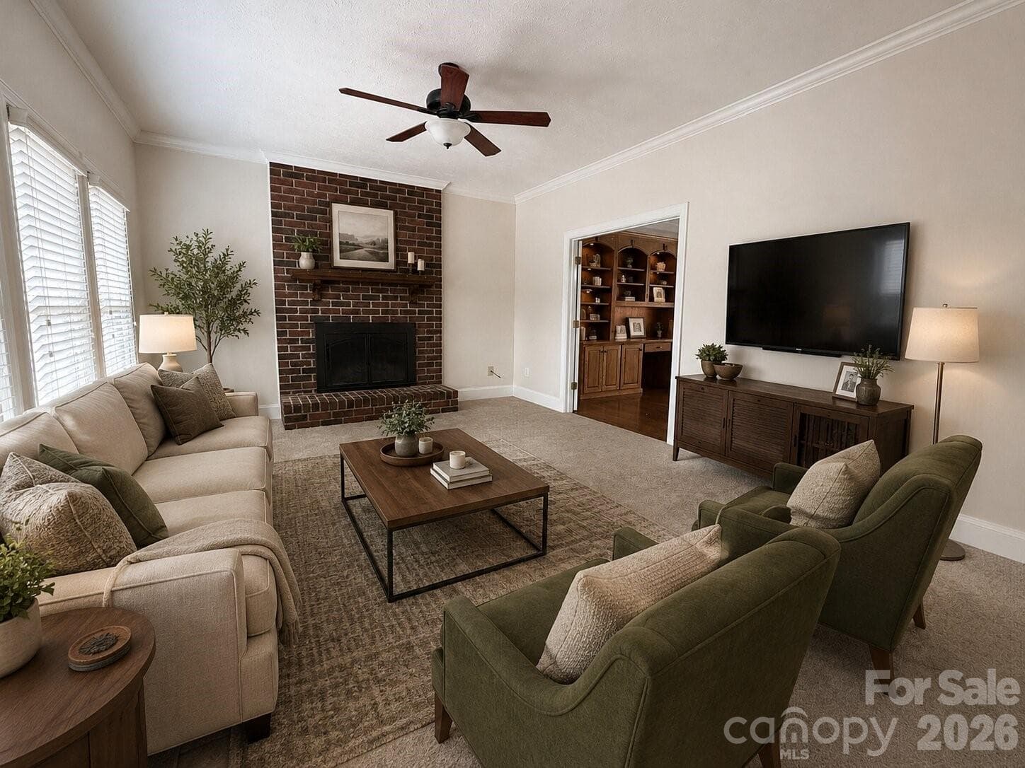 View of your Den from Kitchen - 8219 Deer Drive, Harrisburg
