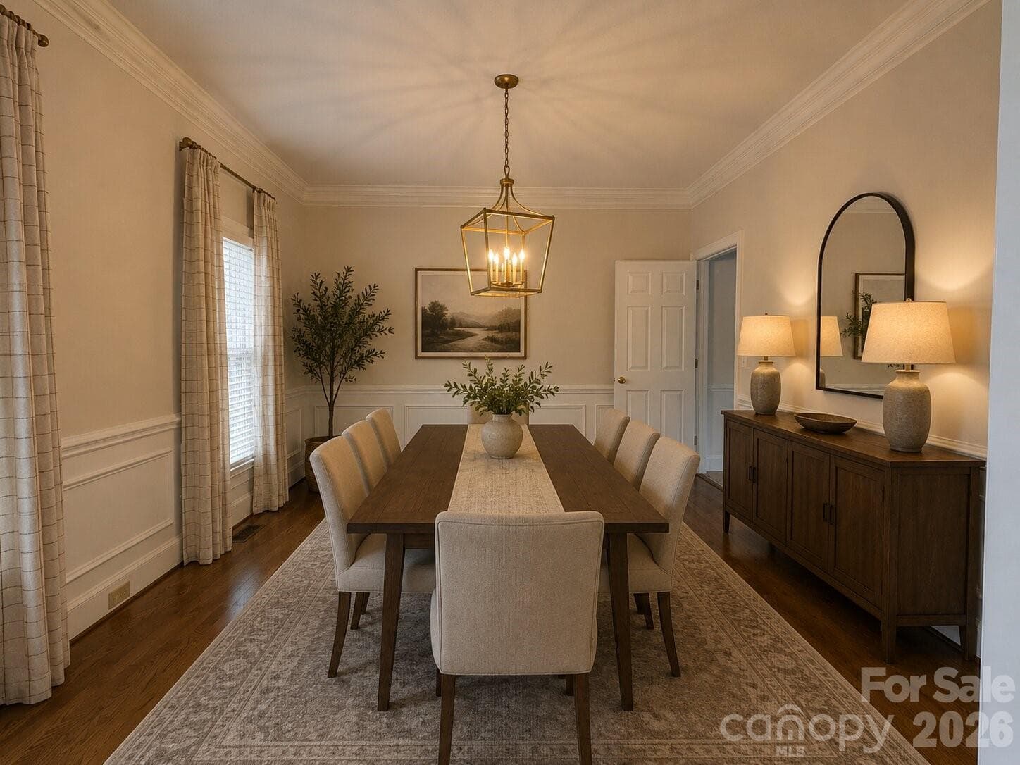 Spacious Dining Rm with Hardwood Floors - 8219 Deer Drive, Harrisburg