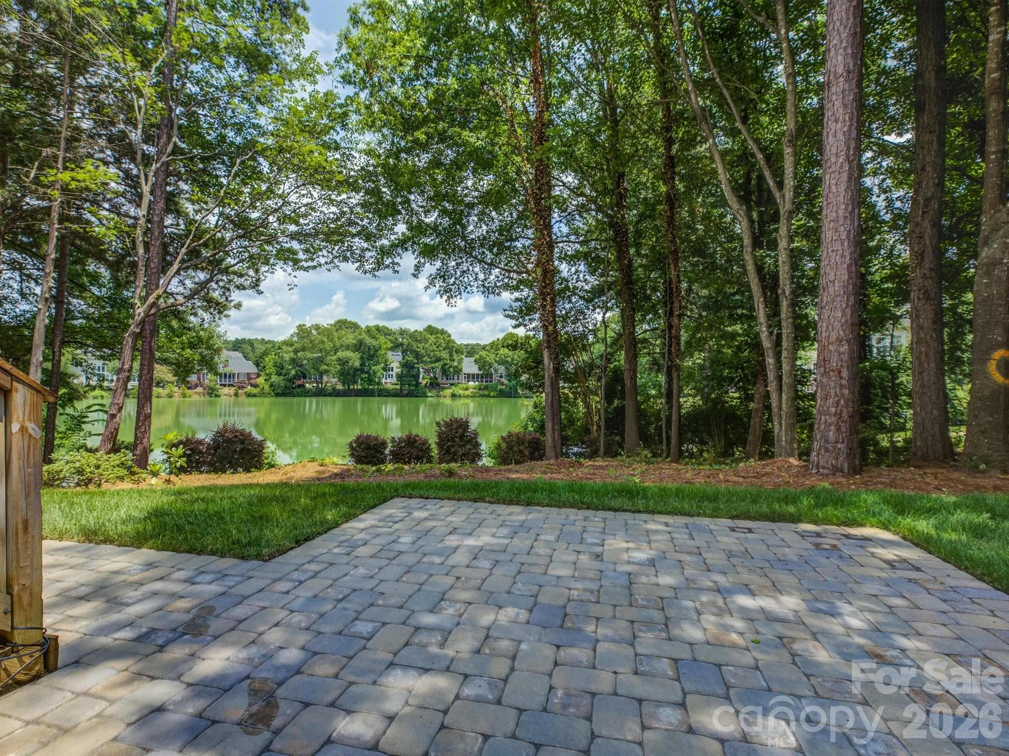 View from paver patio - 10119 Victoria Mill Court, Charlotte