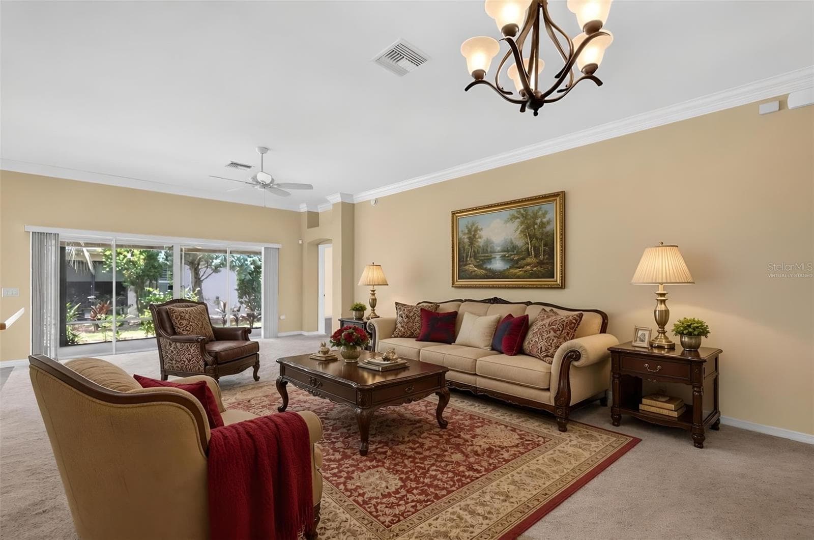 Living and Dining Rooms - Virtually Staged - 791 ENISGROVE WAY, THE VILLAGES