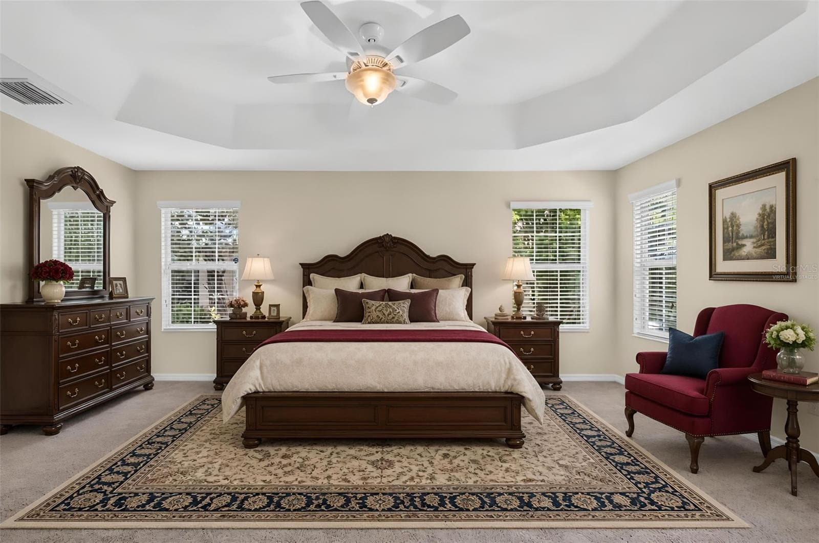 Primary Bedroom - Virtually Staged - 791 ENISGROVE WAY, THE VILLAGES