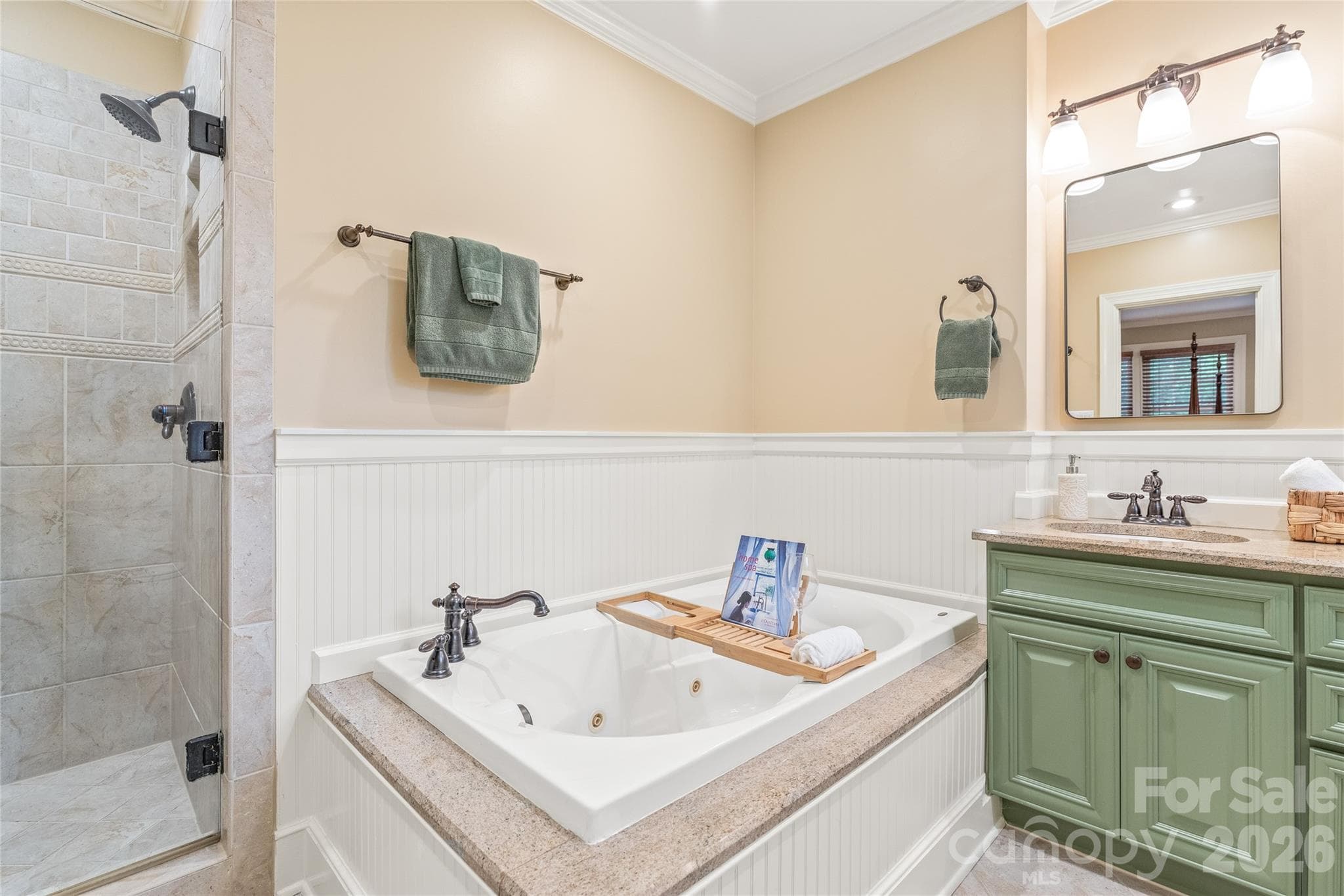 Spa-like Primary Bath Features Whirlpool and Separate Shower - 600 S Central Avenue, Belmont