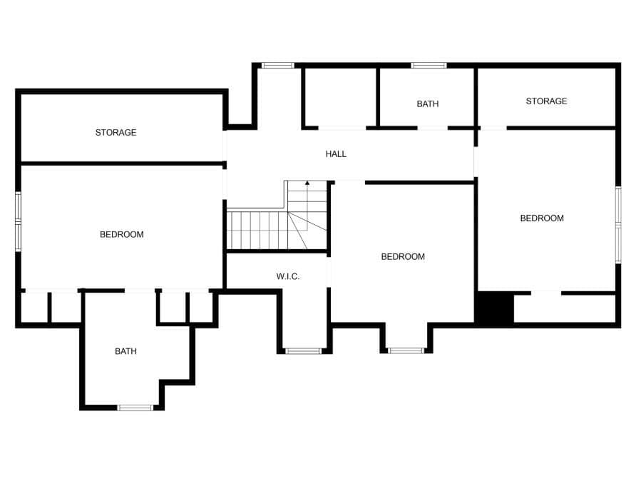 Upper Level Sketch - 600 S Central Avenue, Belmont