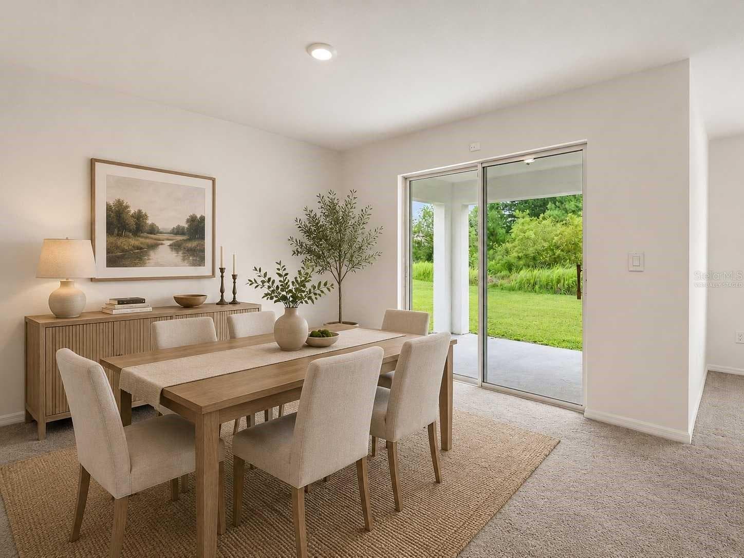 Dining area Virtually staged - 5038 CADIZ CT, BROOKSVILLE