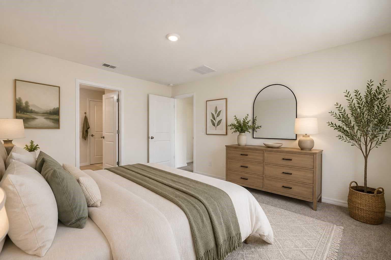 Primary Bedroom Virtually staged - 5038 CADIZ CT, BROOKSVILLE
