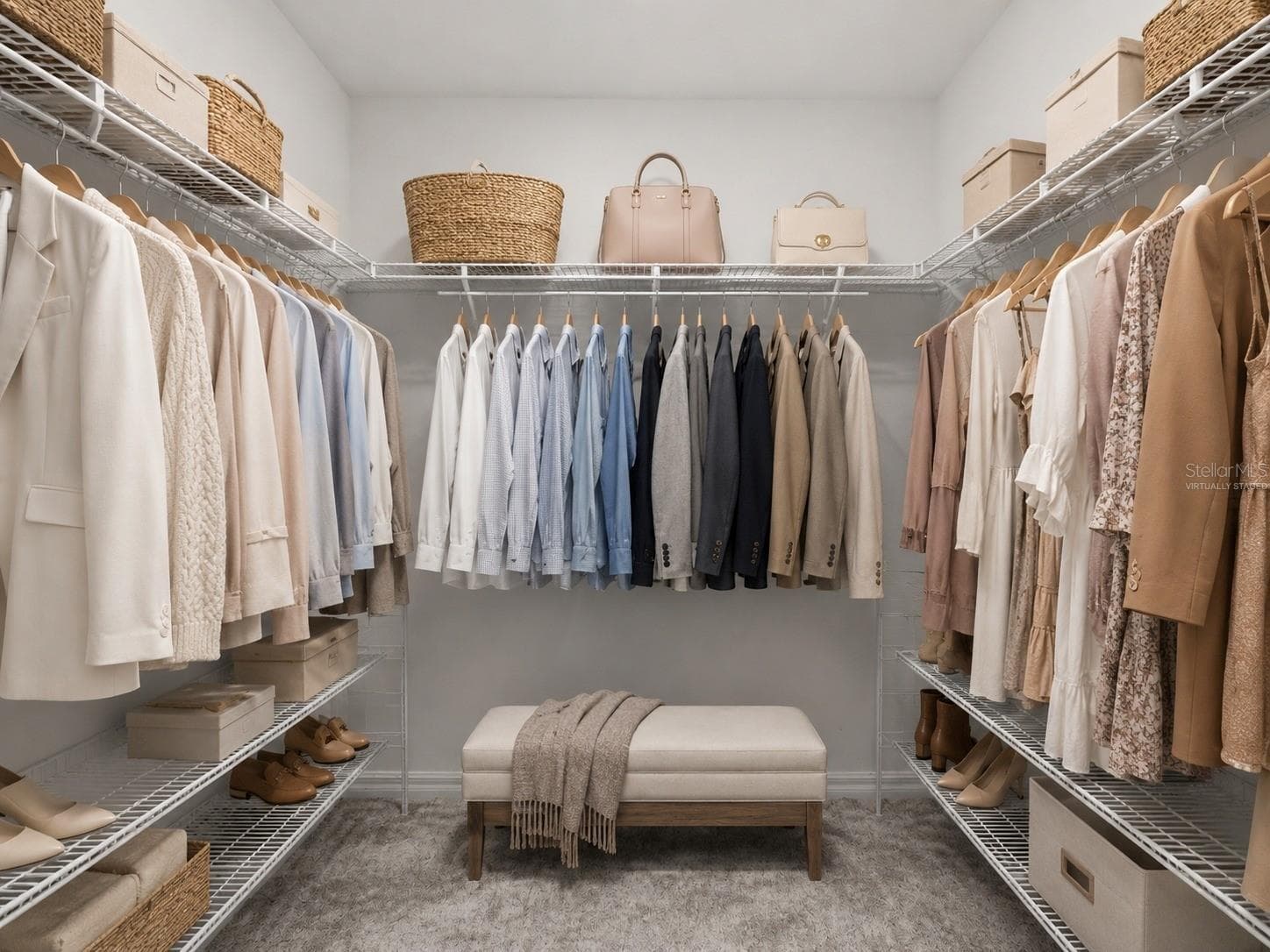 Primary closet Virtually staged - 5038 CADIZ CT, BROOKSVILLE