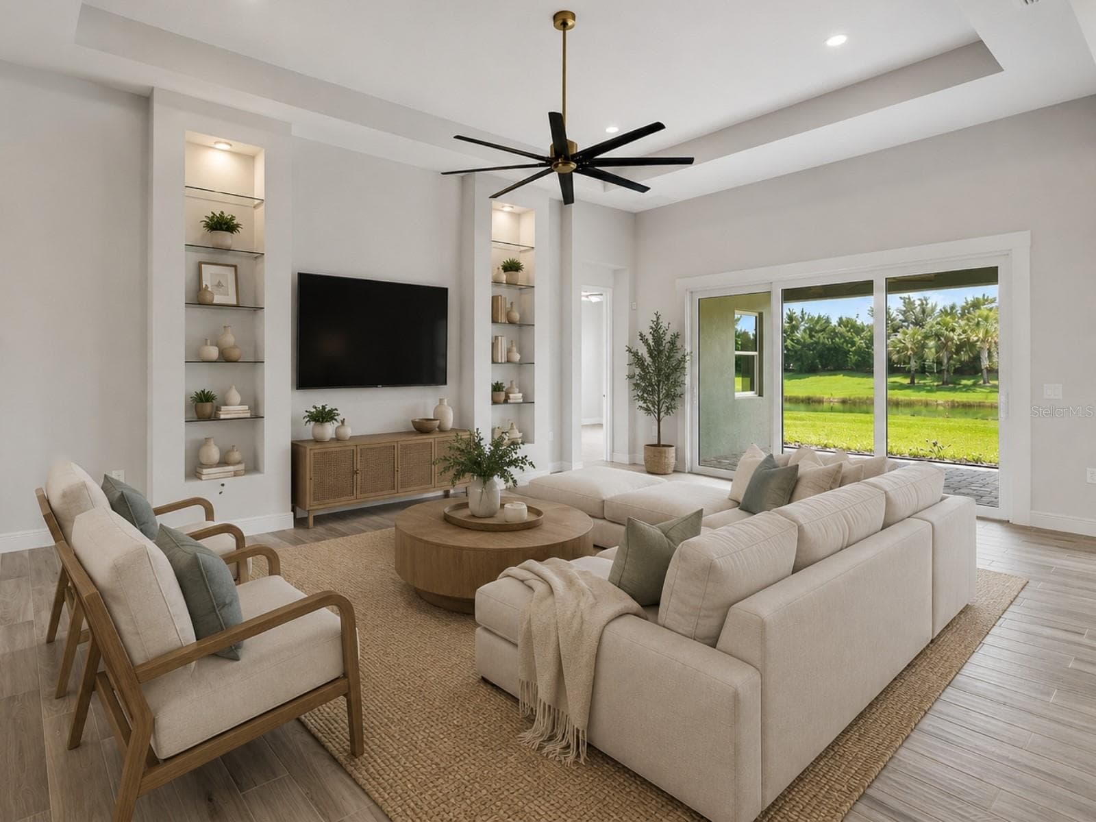 Enhanced with AI virtual staging to help illustrate potential furniture placement and scale. All furnishings and decor are digitally rendered. - 8282 GRANDE SHORES DR, SARASOTA