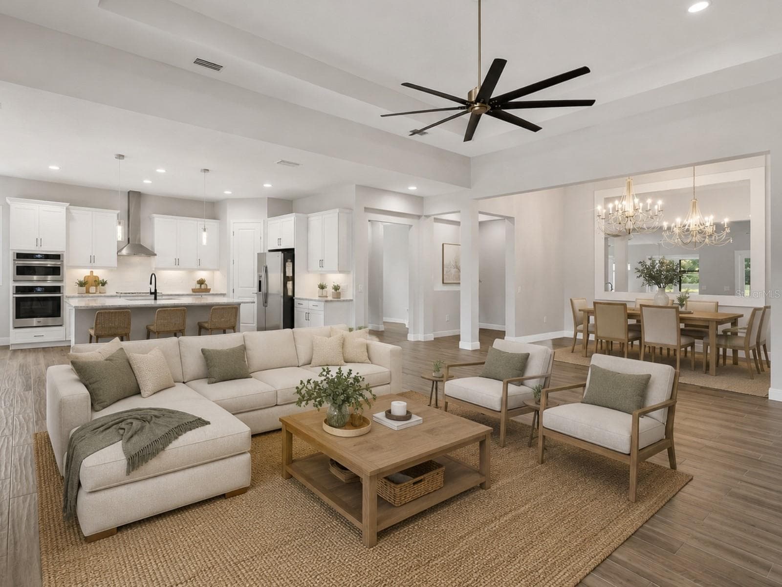 Enhanced with AI virtual staging to help illustrate potential furniture placement and scale. All furnishings and decor are digitally rendered. - 8282 GRANDE SHORES DR, SARASOTA